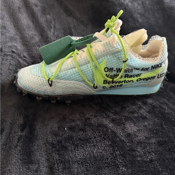 off white waffle racer yellow
